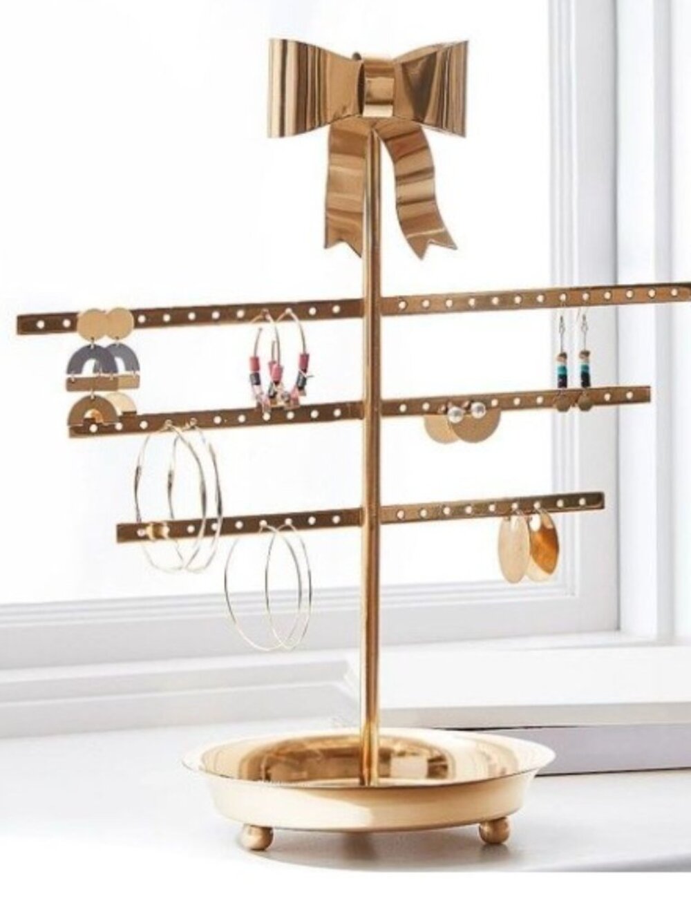 Pottery Barn Teen Emily and Meritt Bow Earring Holder Jewelry Stand
